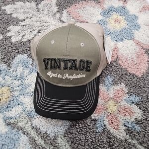 Vintage Style Cap with Embroidery